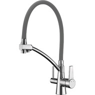 Смеситель для кухни Gappo G4398-17, серый/хром фото 