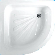 Поддон стальной Loranto Полукруг 80х80 см фото 