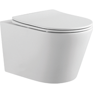 Унитаз подвесной безободковый Aquatek Вега AQ1905-00 с тонкой крышкой микролифт фото 