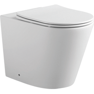 Унитаз приставной безободковый Aquatek Вега AQ1906-00 с тонкой крышкой микролифт фото 