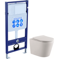 Инсталляция Aquatek Standart 50 INS-0000012 с подвесным унитазом Aquatek Вега AQ1905-00 фото 