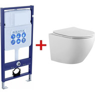 Инсталляция Aquatek Standart 50 INS-0000012 с подвесным унитазом Aquatek Европа AQ1901-00 фото 