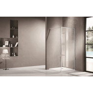 Душевая перегородка Azario Richmond Walk-in 80 см AZ-NAG 6310 800 silver с кронштейном в комплекте, хром/прозрачное фото 