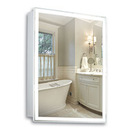 Зеркало-шкаф Azario Киото Led 60 см + часы фото 