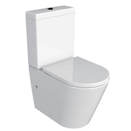 Унитаз-компакт безободковый Azario Luana AZ-8593 с крышкой микролифт фото 