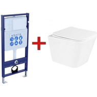 Инсталляция Aquatek Standart 50 INS-0000012 с подвесным унитазом BelBagno Due BB3103CHR/SC фото 