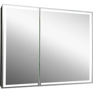 Зеркало-шкаф Art&Max Techno Led 100 см AM-Tec-1000-800-2D-F-Nero, черный матовый фото 