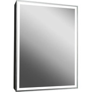 Зеркало-шкаф Art&Max Techno Led 60 см AM-Tec-600-800-1D-DS-F-Nero, черный матовый фото 