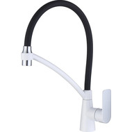 Смеситель для кухни Gappo G4048-8, белый/черный фото 