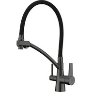 Смеситель для кухни Gappo G4398-19, оружейная сталь фото 