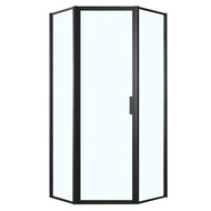 Душевое ограждение Azario Richmond 100х100 см AZ-NAG3231 1000 Black, черный/прозрачное фото 