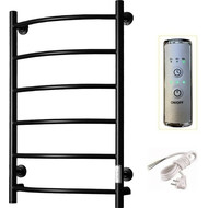 Полотенцесушитель электрический Тругор Пэк сп 5 ВГП 500х800 мм, чёрный (возможность скрытого подключения) 00-00035956 фото 