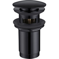 Донный клапан Abber AF0010B, черный матовый фото 