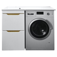 Тумба напольная с раковиной-столешницей Azario Magenta 110 см L CS00078394 фото 