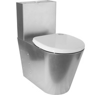 Унитаз напольный антивандальный Тругор УНсбА с крышкой полипропилен фото 