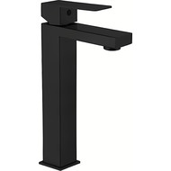 Смеситель для раковины высокий Haiba HB11803-7, черный матовый фото 