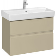 Тумба подвесная с раковиной Roca Oleta 80 см A857640515, капучино фото 