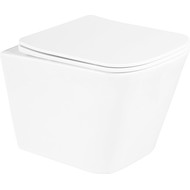 Унитаз подвесной безободковый Belbagno Due BB3103CHR/SC с крышкой микролифт фото 