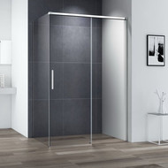 Душевое ограждение Cezares Duet Soft M AH-1 150х100 см (стекло 8 мм), хром/прозрачное фото 