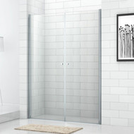 Душевая дверь Cezares Eco O-B-2 80 см, хром/матовое фото 