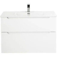 Тумба подвесная с раковиной BelBagno ETNA-H60-800-2C-SO-BL-P 80 см, Bianco Lucido, Цвет фасада: Bianco Lucido фото 