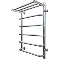 Полотенцесушитель водяной Тругор Идеал ПМ1 с полкой и боковым подводом П6 500х800 мм R (м/о 500 мм) 00-00026993 фото 