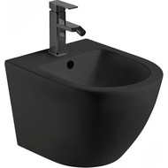 Биде подвесное CeramaLux 2197-1MB, черный матовый фото 