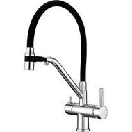 Смеситель для кухни Gappo G4398-80, черный/хром фото 