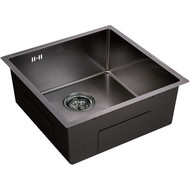 Кухонная мойка Emar EMB-131 PVD Nano Dark 1 мм, чёрный, Цвет производителя: чёрный фото 