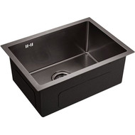 Кухонная мойка Emar EMB-132 PVD Nano Dark 1 мм, чёрный, Цвет производителя: чёрный фото 