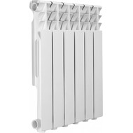 Радиатор Azario AL500/80/6 450х570 мм (6 секции) белый фото 