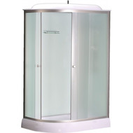 Душевая кабина Loranto 120х80 см CS-66121R F 120, хром/матовое фото 