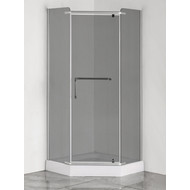 Душевое ограждение Loranto 90x90 см CS-816S B 90 (GRAY) сатин/серое фото 