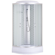 Душевая кабина Loranto 90х90 см CS-6690-25FW 90, хром/матовое фото 