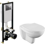 Инсталляция Cersanit Black с подвесным унитазом Vitra Norm Fit 6855B099-1777 фото 