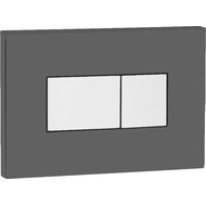 Кнопка смыва Oli Karisma (пневматическая) 641017, черный матовый/хром глянцевый фото 