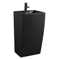 Раковина напольная Azario Comella 48 см AZ-314MB, черный матовый фото 