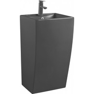 Раковина напольная Azario Comella 48 см AZ-314MB, черный матовый фото 