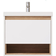 Тумба подвесная с раковиной Mirsant Scandy 60 см, белый фото 