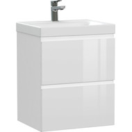 Тумба подвесная с раковиной Cersanit Moduo 50 см 64139, белый фото 