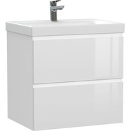 Тумба подвесная с раковиной Cersanit Moduo 60 см 64140, белый фото 