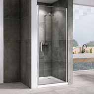 Душевая дверь Abber Sonnenstrand 90 см AG04090, хром/прозрачное фото 
