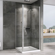 Душевое ограждение Abber Sonnenstrand 70 см AG04070-S70, хром/прозрачное фото 