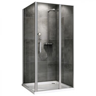 Душевое ограждение Abber Sonnenstrand 110х100 см AG04110S-S100, хром/прозрачное фото 