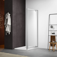 Душевая дверь Aquatek 90 см AQ ARI PI 09020CH, хром/прозрачное фото 