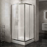 Душевое ограждение BelBagno 90x90 см DUE-A-2-90-P-Cr, хром/матовое фото 