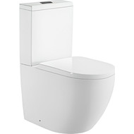 Унитаз-компакт CeramaLux Rimless K2176-1 с крышкой микролифт, Цвет производителя: белый фото 