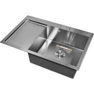 Кухонная мойка Gerhans K37851-R 1 мм, нержавеющая сталь R, Цвет производителя: нержавеющая сталь фото 