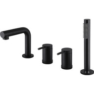 Смеситель для ванны Abber Emotion AF8813B, черный матовый, Цвет производителя: чёрный матовый фото 