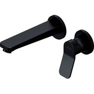 Смеситель для раковины настенный Am.Pm X-Joy F85A72622, черный, Цвет производителя: чёрный фото 